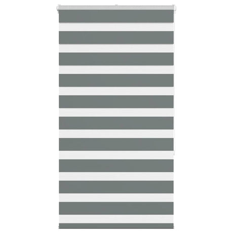 Vidaxl zebra rolgordijn 70x150 cm stofbreedte 65,9 cm donkergrijs