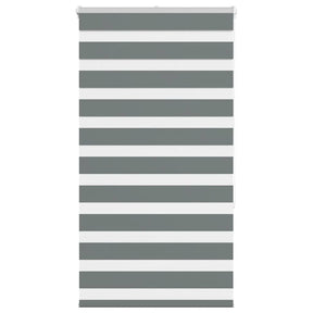 Vidaxl zebra rolgordijn 80x150 cm stofbreedte 75,9 cm donkergrijs