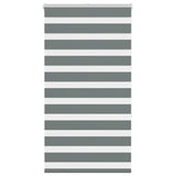 Vidaxl zebra rolgordijn 90x150 cm stofbreedte 85,9 cm donkergrijs