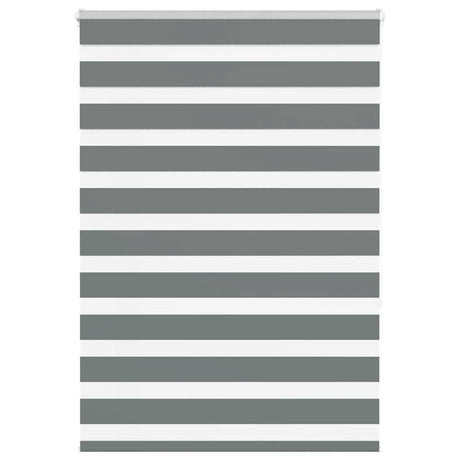Vidaxl zebra rolgordijn 105x150 cm stofbreedte 100,9 cm donkergrijs