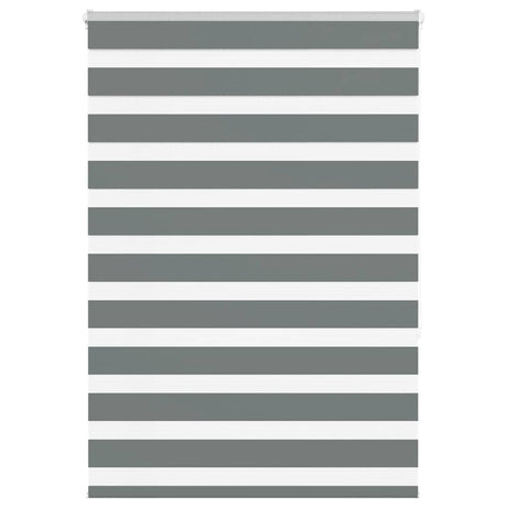 Vidaxl zebra rolgordijn 115x150 cm stofbreedte 110,9 cm donkergrijs