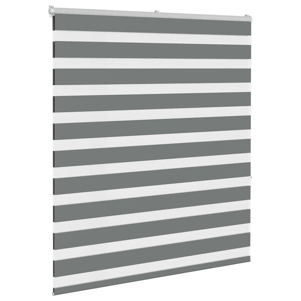 Vidaxl Zebra Roller Blind 105x150 cm Szerokość tkaniny 100,9 cm ciemnoszary