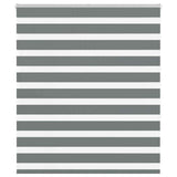 Vidaxl zebra rolgordijn 130x150 cm stofbreedte 125,9 cm donkergrijs
