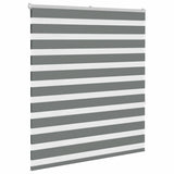 Vidaxl zebra rolgordijn 135x150 cm stofbreedte 130,9 cm donkergrijs