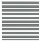 Vidaxl zebra rolgordijn 140x150 cm stofbreedte 135,9 cm donkergrijs