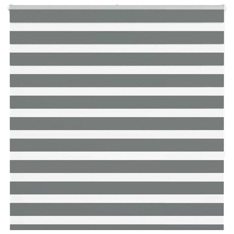 Vidaxl zebra rolgordijn 140x150 cm stofbreedte 135,9 cm donkergrijs