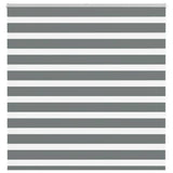 Vidaxl zebra rolgordijn 150x150 cm stofbreedte 145,9 cm donkergrijs