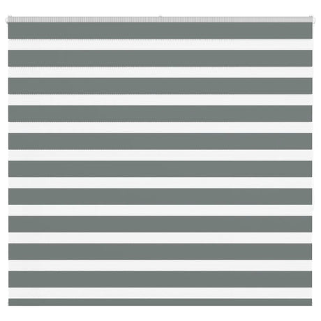 Vidaxl zebra rolgordijn 155x150 cm stofbreedte 150,9 cm donkergrijs