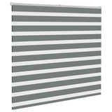 Vidaxl zebra rolgordijn 155x150 cm stofbreedte 150,9 cm donkergrijs