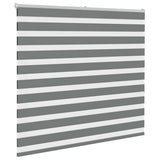 Vidaxl zebra rolgordijn 165x150 cm stofbreedte 160,9 cm donkergrijs