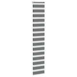 Vidaxl Zebra Rouleau aveugle 40x200 cm Largeur de poussière 35,9 cm Gris foncé