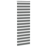 Vidaxl zebra rolgordijn 90x200 cm stofbreedte 85,9 cm donkergrijs