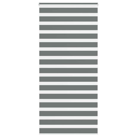 Vidaxl zebra rolgordijn 95x200 cm stofbreedte 90,9 cm donkergrijs