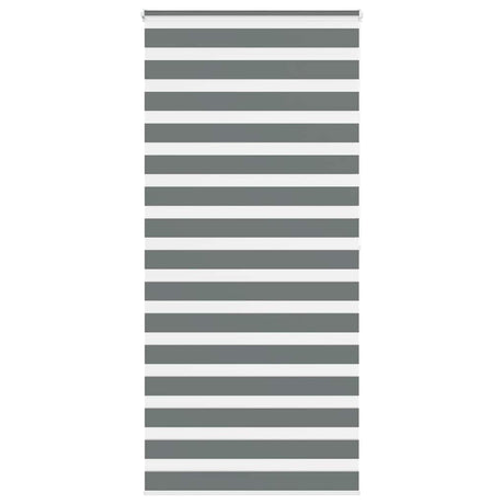 Vidaxl zebra rolgordijn 110x200 cm stofbreedte 105,9 cm donkergrijs