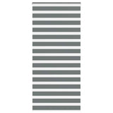 Vidaxl zebra rullo cieco 115x200 cm Larghezza tessuto 110,9 cm grigio scuro