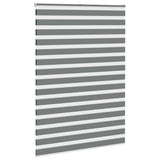 Vidaxl Zebra Roller Slepi 155x200 cm Širina tkanine 150,9 cm temno siva