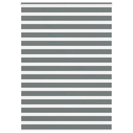 Vidaxl zebra rolgordijn 160x200 cm stofbreedte 155,9 cm donkergrijs