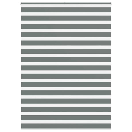 Vidaxl zebra rolgordijn 165x200 cm stofbreedte 160,9 cm donkergrijs