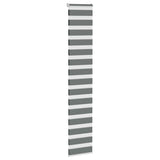 Vidaxl Zebra Rouleau aveugle 40x230 cm Largeur de tissu 35,9 cm Gris foncé