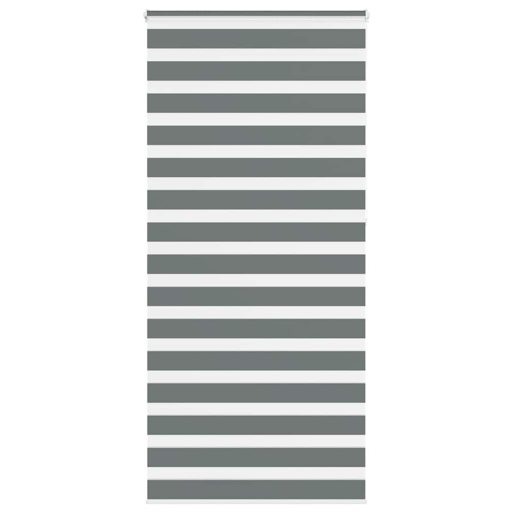 Vidaxl Zebra roller blind 115x230 cm Fabric width 110.9 cm dark gray