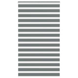 Vidaxl zebra rolgordijn 135x230 cm stofbreedte 130,9 cm donkergrijs