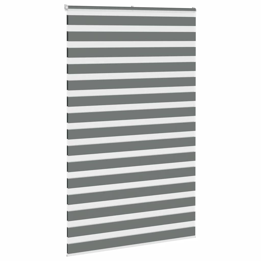 Vidaxl Zebrachroller blann 150x230 cm Stoff Breet 145.9 cm donkel gro