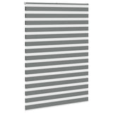 Vidaxl Zebra Roller Blind 165x230 cm stoffbredde 160,9 cm mørk grå