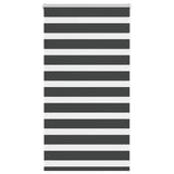 Vidaxl zebra rolgordijn 70x100 cm stofbreedte 65,9 cm zwart