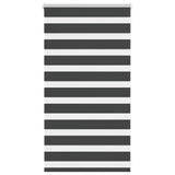 Vidaxl zebra rolgordijn 75x100 cm stofbreedte 70,9 cm zwart