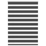 Vidaxl zebra rolgordijn 105x100 cm stofbreedte 100,9 cm zwart