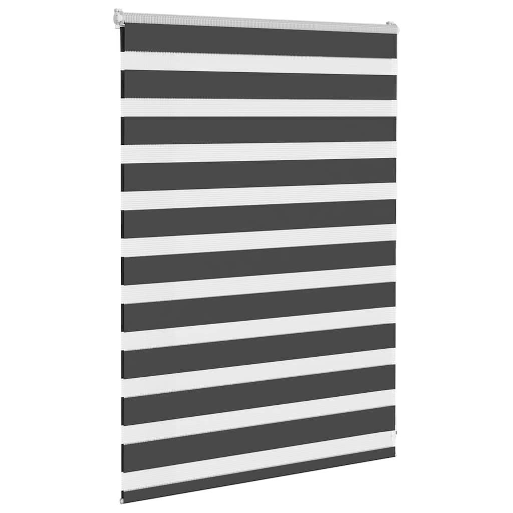 Vidaxl Zebra roller blind 105x100 cm Fabric width 100.9 cm Black