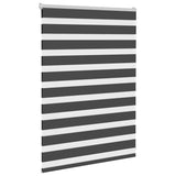 Vidaxl Zebra Roller Blind 105x100 cm Szerokość tkaniny 100,9 cm Czarna