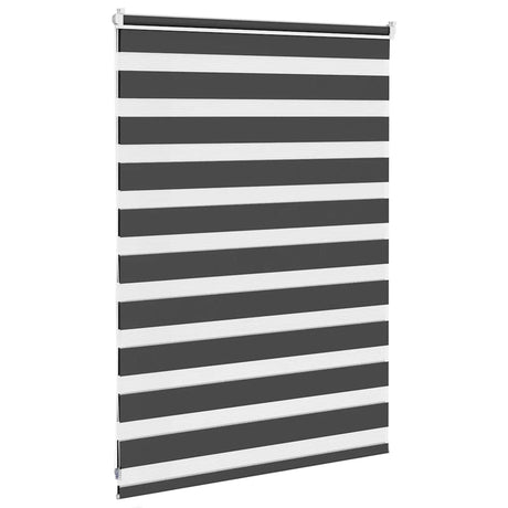 Vidaxl zebra rolgordijn 105x100 cm stofbreedte 100,9 cm zwart