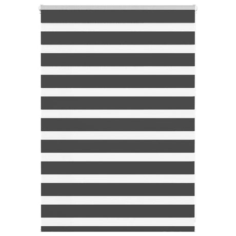 Vidaxl zebra rolgordijn 115x100 cm stofbreedte 110,9 cm zwart
