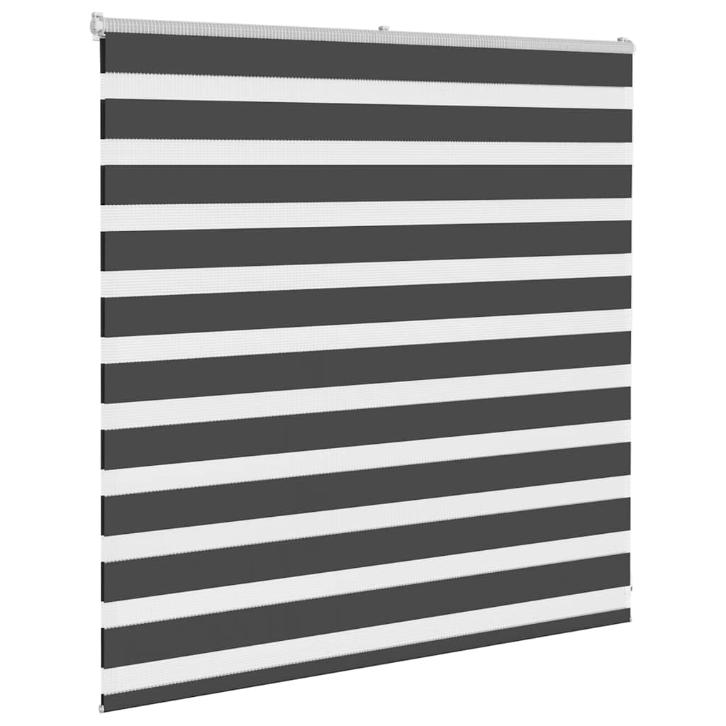 Vidaxl zebra rolgordijn 145x100 cm stofbreedte 140,9 cm zwart