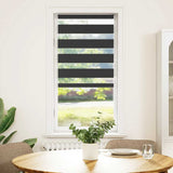 Vidaxl zebra rolgordijn 65x150 cm stofbreedte 60,9 cm zwart