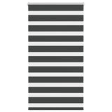 Vidaxl zebra rolgordijn 75x150 cm stofbreedte 70,9 cm zwart