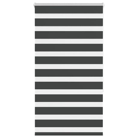 Vidaxl zebra rolgordijn 75x150 cm stofbreedte 70,9 cm zwart