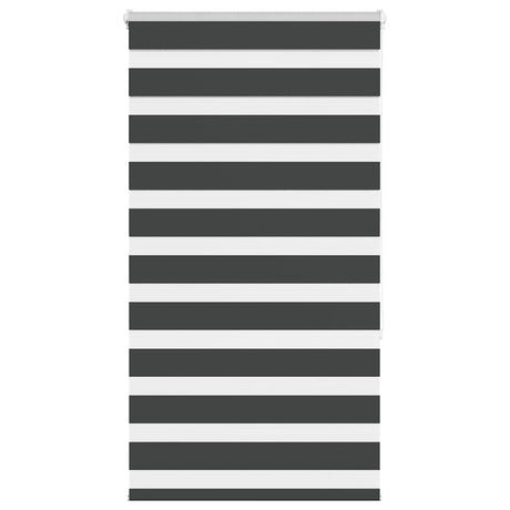 Vidaxl zebra rolgordijn 85x150 cm stofbreedte 80,9 cm zwart