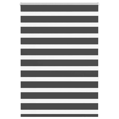 Vidaxl zebra rolgordijn 100x150 cm stofbreedte 95,9 cm zwart