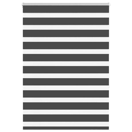 Vidaxl zebra rolgordijn 110x150 cm stofbreedte 105,9 cm zwart