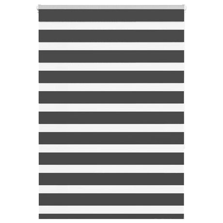 Vidaxl zebra rolgordijn 115x150 cm stofbreedte 110,9 cm zwart