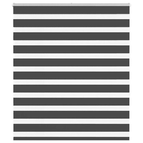 Vidaxl zebra rolgordijn 135x150 cm stofbreedte 130,9 cm zwart