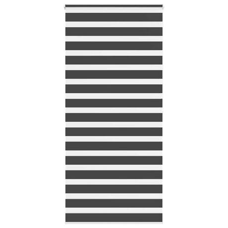 Vidaxl zebra rolgordijn 105x200 cm stofbreedte 100,9 cm zwart