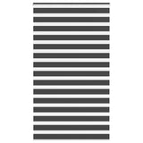 Vidaxl zebra rolgordijn 125x200 cm stofbreedte 120,9 cm zwart