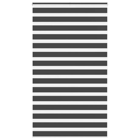Vidaxl zebra rolgordijn 125x200 cm stofbreedte 120,9 cm zwart