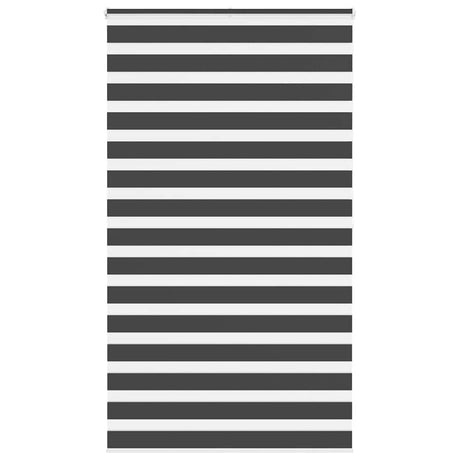 Vidaxl zebra rolgordijn 135x200 cm stofbreedte 130,9 cm zwart