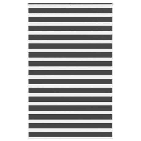 Vidaxl zebra rolgordijn 140x200 cm stofbreedte 135,9 cm zwart