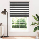 Vidaxl Zebra Roller Blind 145x200 cm Szerokość tkaniny 140,9 cm Czarna