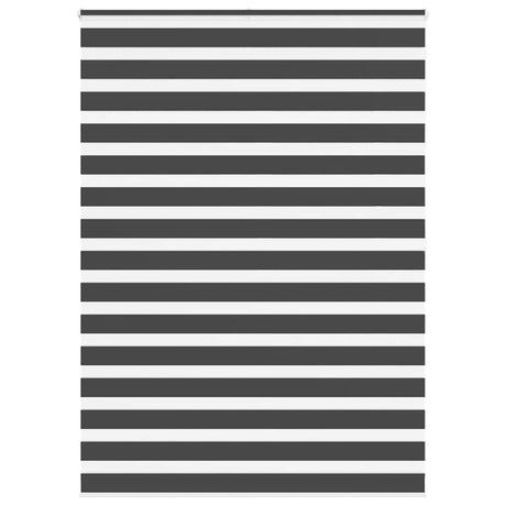 Vidaxl zebra rolgordijn 165x200 cm stofbreedte 160,9 cm zwart